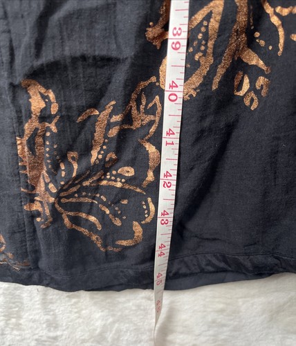 Free People Baja Babe Midi Black Combo Bronze Halter Dress M Whimsical Wedding - Picture 7 of 18