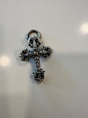 100% Authentic Chrome Hearts Filigree Cross Pendant Charm