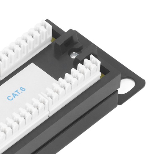 8 Ports Mounted Network Patch Panel UTP Cat6 Unshielded Wiring Bracket New - Picture 14 of 22