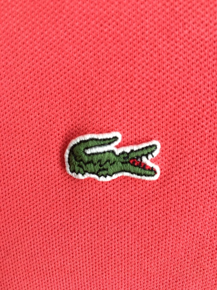 LACOSTE Polo Shirt Women Size 38 Top Short Sleeve Pink eBay