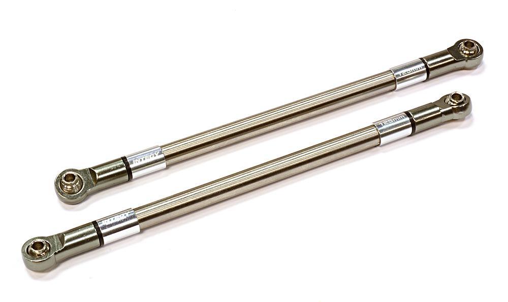 Machined 125mm Titanium Suspension Links (2) for Axial SCX