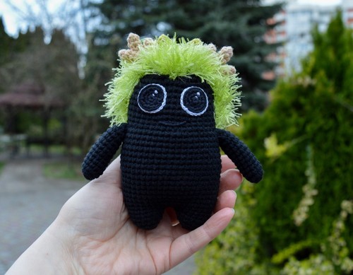 Rot in Kena, Kena Bridge of Spirits, Rot Plush, Crochet Rot, Black Rot - Picture 4 of 10