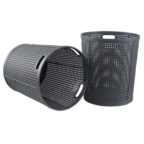 2 Packs 40 L Round Plastic Laundry Baskets Large Plastic Hampers for Laundry ... - Picture 4 of 7