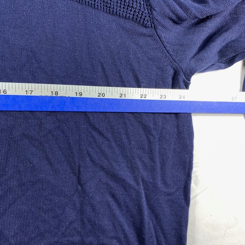 Club Room Sweater Mens size 3XL Navy Blue 1/4 Button Down Cotton Knit Casual New - Picture 6 of 6