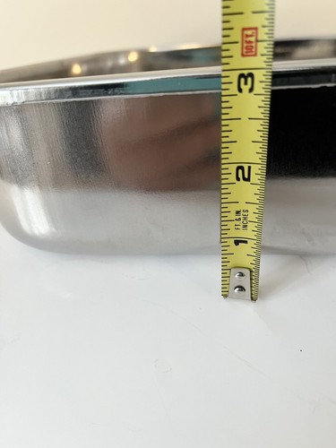 Creative Home 2 Piece Lasagna Roaster Rack Stainless Steel Pan Box Shows Wear - Picture 7 of 7