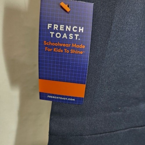 French Toast Girls Zipper Front Jumper Uniform Dress in Navy Blue - Size 8 - Picture 3 of 6