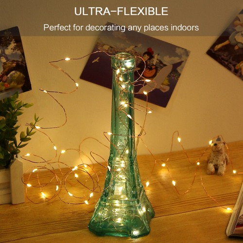 3M LED Bottle String Fairy Lights Indoor/Outdoor Garden Curtain Party Wedding - Picture 16 of 53