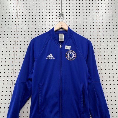 アディダス チェルシーFC ジャケット Chelsea FC Futbol Soccer Track Jacket Adult XS Blue Full Zip
