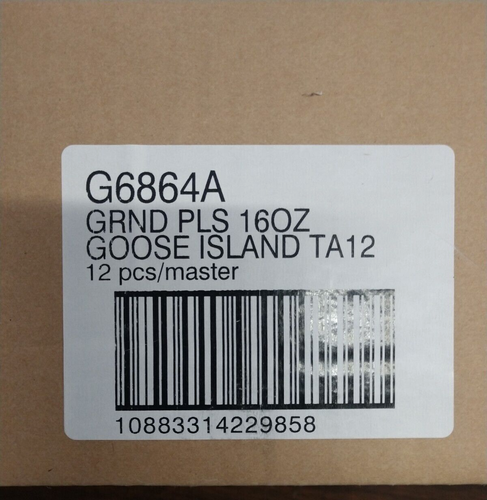 New Lot of 2 Goose Island Brewing Co 312 Grand Pilsner Tall Beer Glasses Chicago - Picture 3 of 3