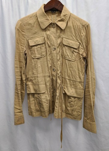 Theory Size 6 Beige Linen Jacket New - Picture 5 of 5