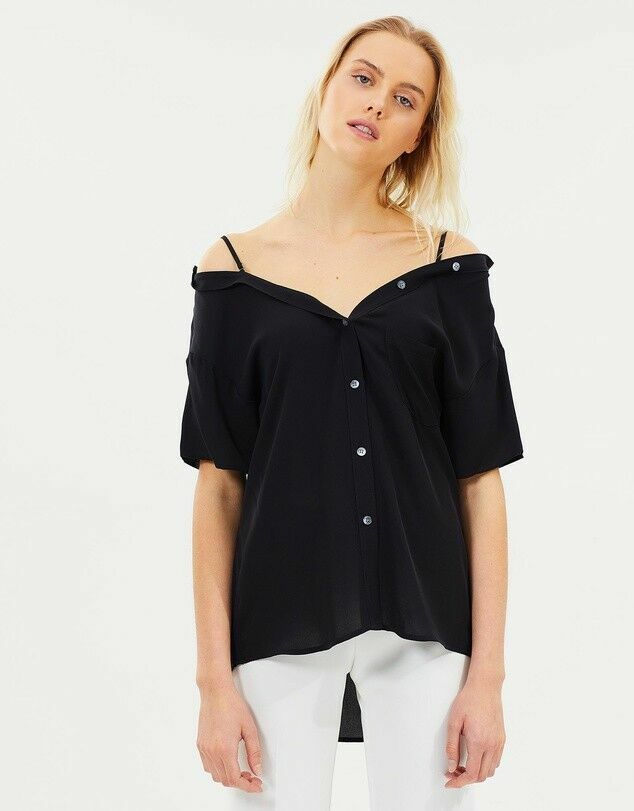 THEORY TAMALEE SILK oben Kurz SLEEVE DEEP NAVY Größe M MSRP 285 NWT THEORY TAMALEE SILK oben Kurz SLEEVE DEEP NAVY Größe M MSRP 285 NWT