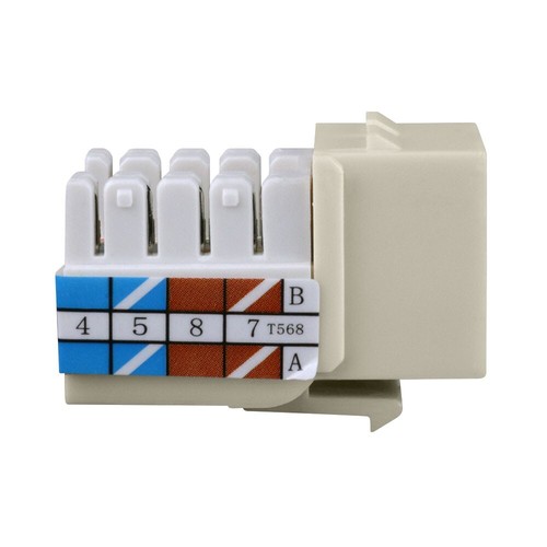 Construct Pro Cat6 (RJ-45) Keystone Jack (Mandel) - Bild 4 von 5
