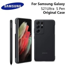 Stylus S-Pen and Original Built-in pen Slot Silicone Case For Samsung S21 Ultra