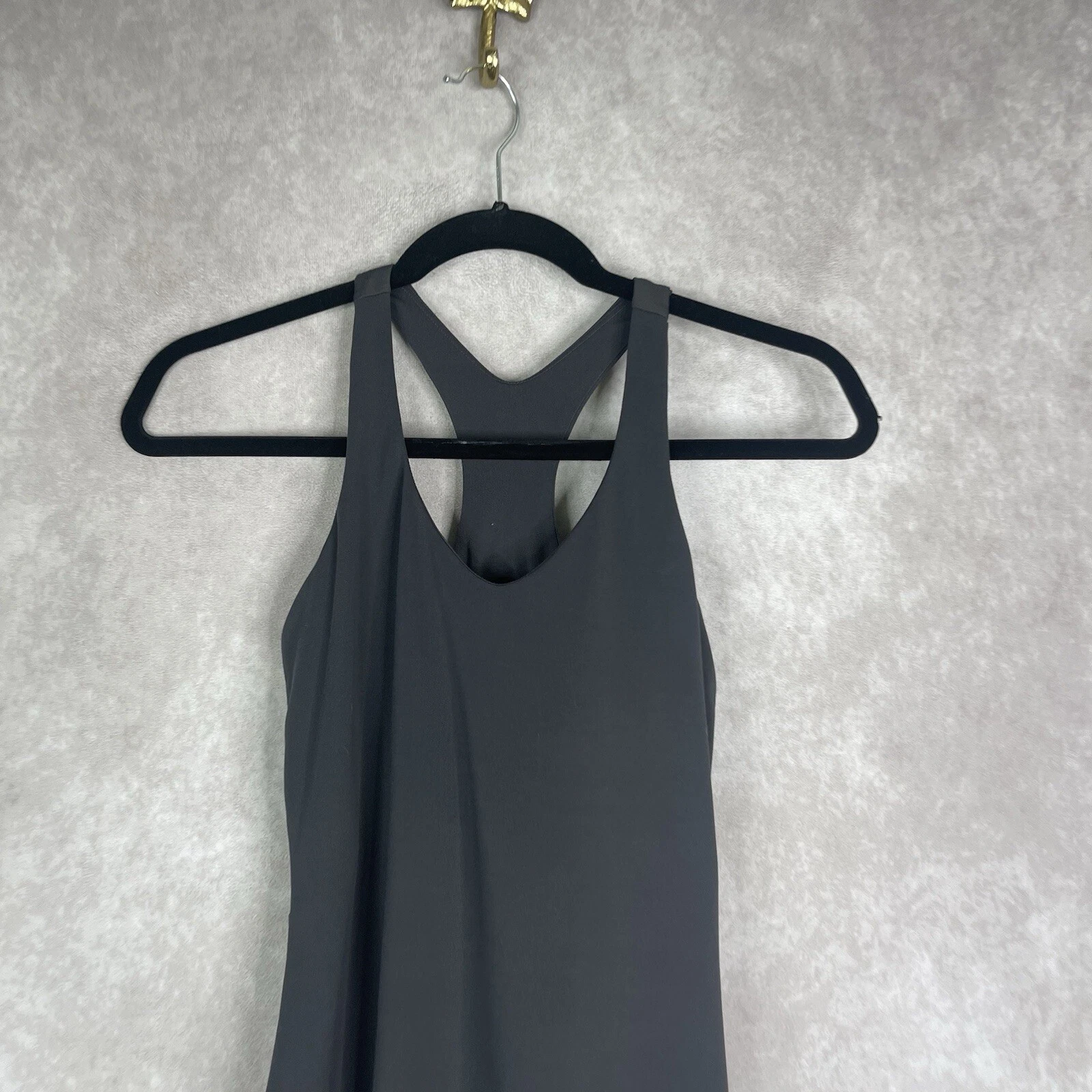 girlfriend-collective lola v-neck athleisure skort dress 