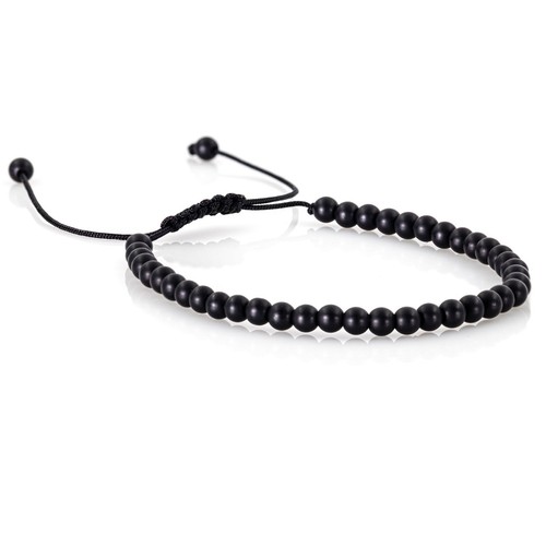 Makramee Armband Bracelet Perlenarmband 4mm Perlen Multi Color Damen Herren - Bild 20 von 20