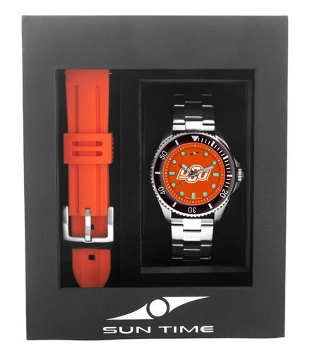 Sun Time Men's Licensed Collegiate Contender Watch Gift Set (Pick Your Team) - Picture 143 of 210