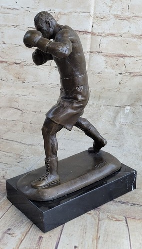 Iron Mike Tyson Bronze Sculpture Statue Figure Signed Original Art Marble Base - Picture 6 of 10