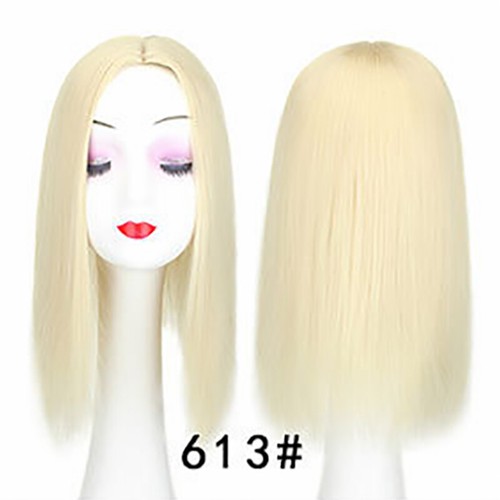 New Arrival Clip in Hair Topper Closure Extensions Natural Straight Synthetic  - Picture 22 of 27