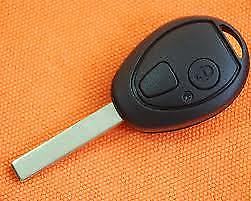 2 BUTTON REMOTE FOB CASE SHELL FREE P&P FOR MG ROVER 75 - Afbeelding 1 van 1