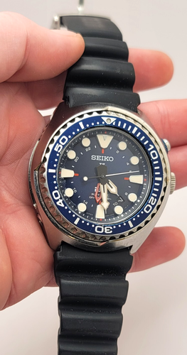 Seiko Kinetic Special Edition Air Diver's GMT Ref 5M85-0AB0 Men's Watch works - Picture 4 of 12