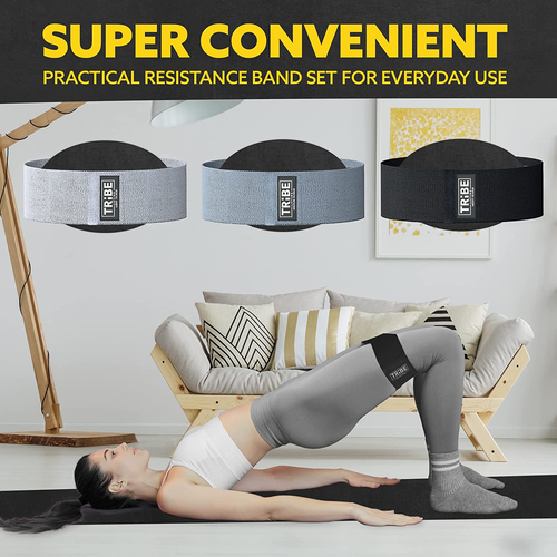 Fabric Resistance Bands for Legs - Workout Bands Resistance Bands for Men and Wo - Picture 7 of 12