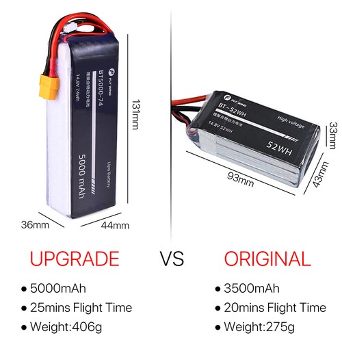 FlyWing FW450L RC Hubschrauber 5000mAh 4S Lipo Akku 14,8V 35C Akku XT60 Stecker - Bild 11 von 12