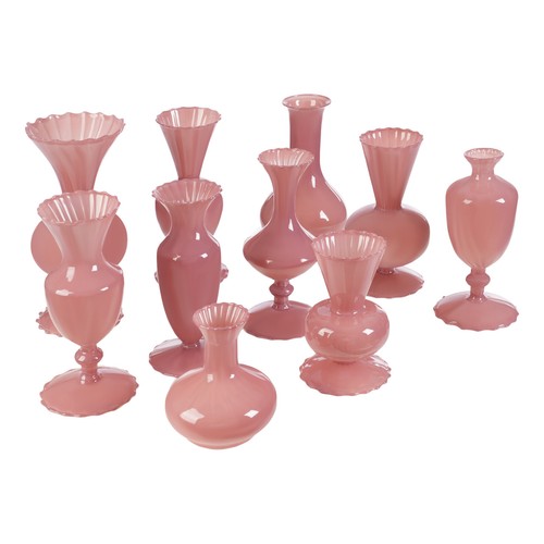 Set of 10 Small?Glass Vases for Flowers , Decorative?Glass?Vase?Set Weddings USA - Picture 5 of 15