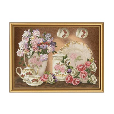 Nova Sloboda Cross Stitch Kit Flower Tea-HHK3286