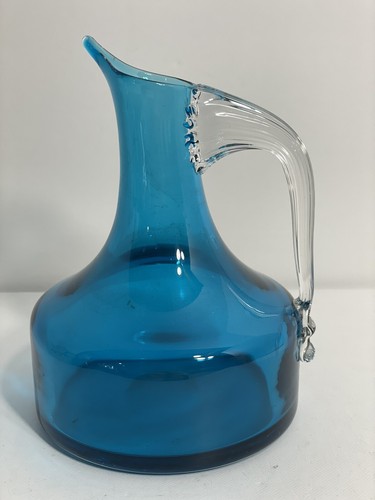 Whitefriars England Eisvogel Blau Kunst Glas Krug Krug MCM