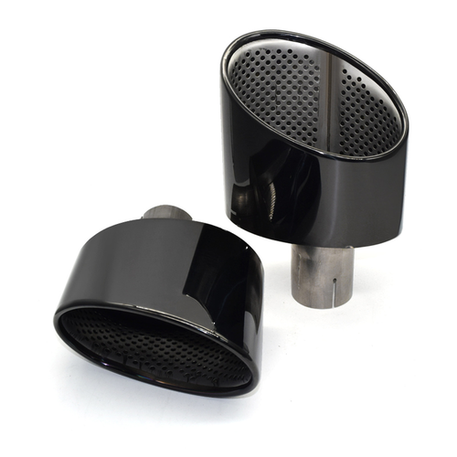 2x Car Exhaust Pipe Tail Muffler Tips For Audi A4 A5 A6 A7 Up To RS4 RS5 RS6 RS7 - Bild 5 von 14