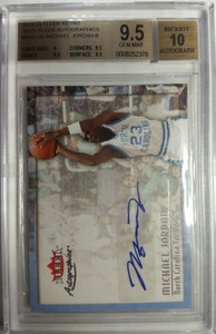 Rare-2013-14-Fleer-Retro-Michael-Jordan-Auto-Autographics-00AUJO-BGS-9-5-Pop-2