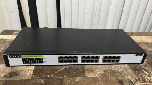 Luxul 24 port Gigabit Flex Mount Switch XGS-1024S, power cable included - Picture 2 of 7