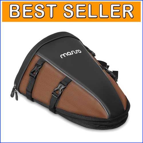Bolsa de sillín de moto impermeable 10L con correa ajustable - Almacenamiento elegante - Imagen 1 de 9
