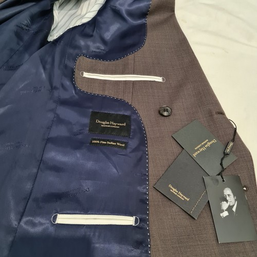 Douglas Hayward Mayfair McQueen Double Breasted Suit Dark Brown uk 40 RRP £1500 - Picture 10 of 12