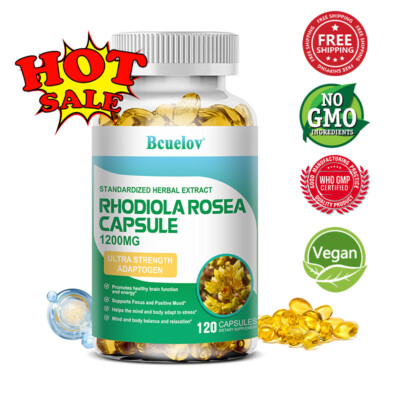 Rhodiola Rosea Root Extract 1200 Mg (60 To 120 Capsules)Energy & Endurance new