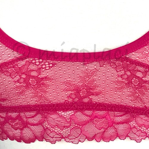 NWT Honeydew Abby Off The Shoulder Lace Bralette #628081 Velour Pink Small (32) - Picture 2 of 10