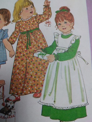 Dress Apron Prairie Modest Girls 3 3T Simplicity 8279 Sewing Pattern Cottagecore - Picture 4 of 8