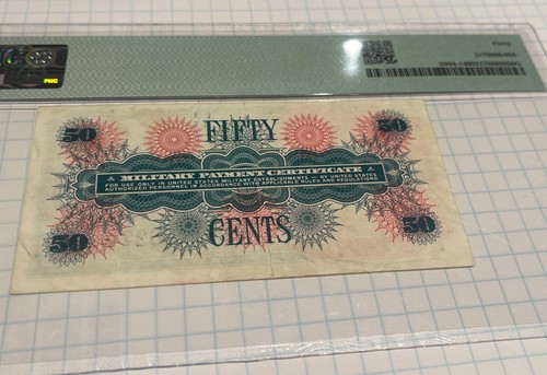 Military Payment Certificate Series 661 50c First Printing PMG 40 EF - Picture 4 of 4