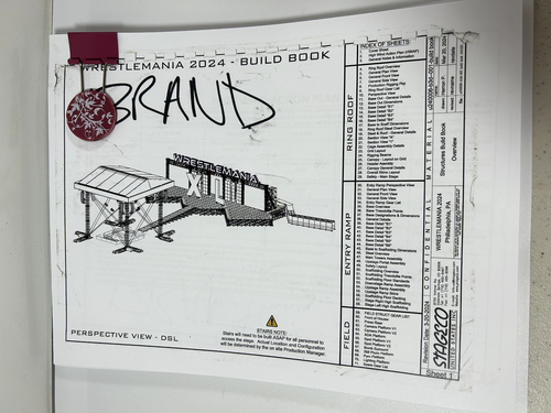 WWE WrestleMania 40 Official Stage and Set Design Build Book Philadelphia 2024 - Picture 9 of 9
