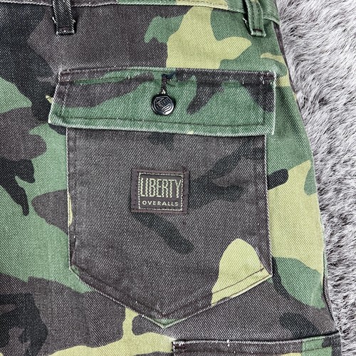 Vintage Liberty Woodland Camo Hose Cargotaschen 46x32 Jagd Made USA Heavy - Bild 13 von 15