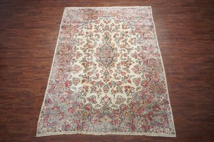 Vintage-8X12-Persia-Kerma-Area-Rug-1970s-Hand-Knotted-Wool-Carpet-8-5-x-12-3