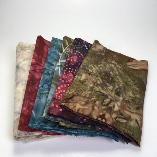 Moda Batik Fabric Bundle Multi Color  - Picture 1 of 6