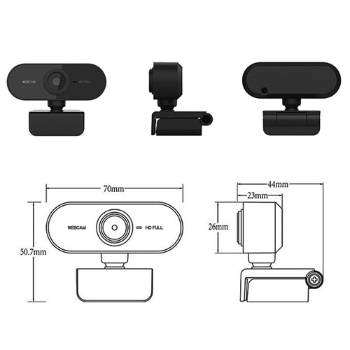 Elough 2K HD Webcam For Desktop Laptop Computer Mini USB Web Camera - Photo 3/16