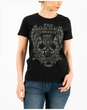 The ROKKER Company Women's Wings CLASSIC T-Shirt Black C40051