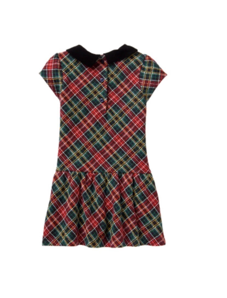 NWT Janie and Jack: Adorable Red & Green Tartan Holiday Dress (size: 3-6 months) - Image 2 of 4