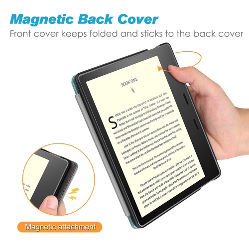 For All-New Kindle Oasis 10th Gen 2019 PU Leather Sleeve Cover with Hand Strap - Picture 3 of 21