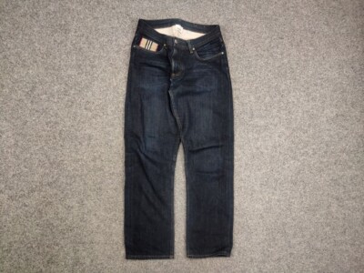 【送料込み】Burberry★8080814 Burberry London Logo Straight Fit Raw Japanese Selvedge