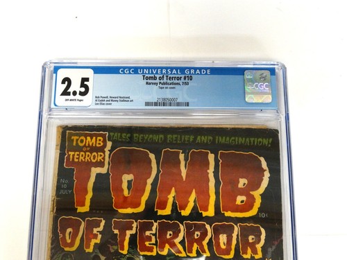 TOMB OF TERROR 1953 #10 CGC 2.5 Harvey Publications Golden Age Horror Pre-Code - Picture 2 of 6