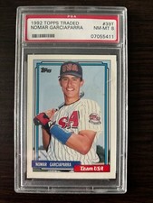 1992 TOPPS TRADED BASEBALL #39T NOMAR GARCIAPARRA PSA 8 NM-MT