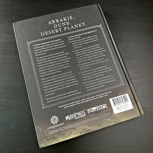 Dune RPG Adventures in the Imperium Core Rulebook Hardcover Modiphius Game Book - Picture 3 of 15